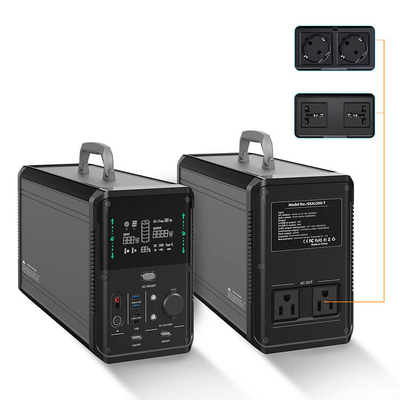 เครื่องกำเนิดไฟฟ้าพลังงานแสงอาทิตย์แบบพกพาเครื่องกำเนิดไฟฟ้า 2000w Humanized Design