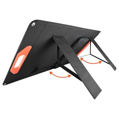 แบตเตอรี่ Etfe แบบพกพาที่ชาร์จไฟแบบใช้พลังงานแสงอาทิตย์ 100W สำหรับ Summer Camping Van RVS