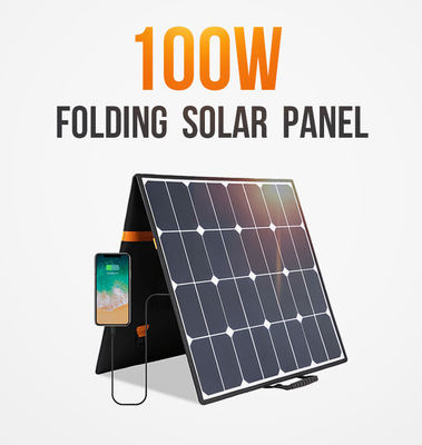 18V 32v 100w เครื่องชาร์จแบตเตอรี่พลังงานแสงอาทิตย์แบบพับได้สำหรับเรือOEM