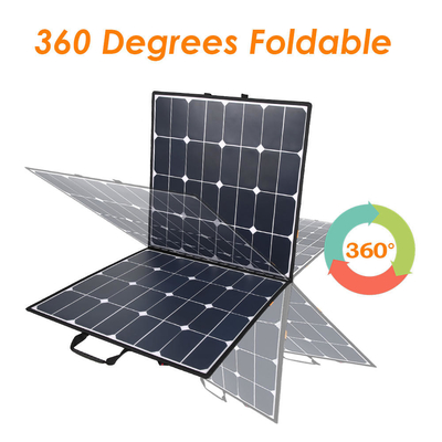 เครื่องชาร์จแผงโซลาร์เซลล์พับได้ 100 วัตต์ 32v สำหรับสถานีไฟฟ้ากลางแจ้ง