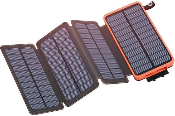 8000mAh 5V เครื่องชาร์จพลังงานแสงอาทิตย์แบบพกพากันน้ำ โซลา ที่ชาร์จโทรศัพท์ แคมป์ปิ้ง