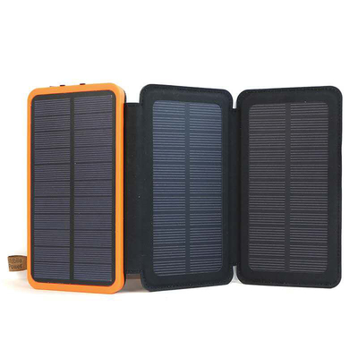 8000mAh 5V เครื่องชาร์จพลังงานแสงอาทิตย์แบบพกพากันน้ำ โซลา ที่ชาร์จโทรศัพท์ แคมป์ปิ้ง