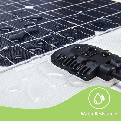 แผงโซลาร์เซลล์แบบบางที่ยืดหยุ่นได้ 12v 24V แผงโซลาร์เซลล์ Monocrystalline 100w ที่โค้งงอได้