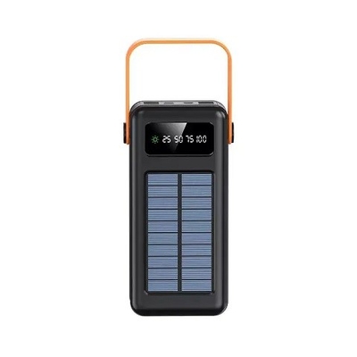 30000mAh 100000mAh 120000Mah เครื่องชาร์จพลังงานแสงอาทิตย์สายที่ถอดออกได้ธนาคารพลังงานแสงอาทิตย์พร้อมเชือกเส้นเล็ก