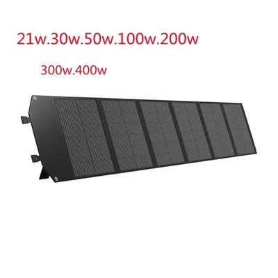 แผงโซลาร์เซลล์แบบพกพาขนาดเล็กพับได้ 400w แผงเซลล์แสงอาทิตย์แบบยืดหยุ่นบางแบบโมโนคริสตัลไลน์