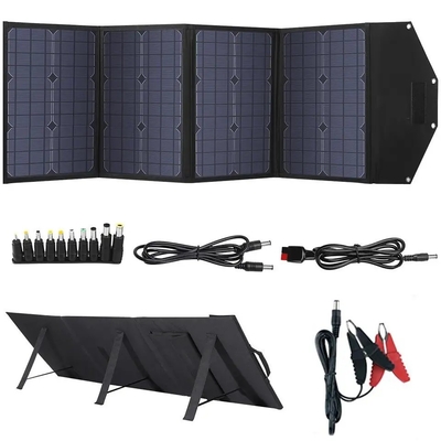 แผงโซลาร์เซลล์แบบพกพาขนาดเล็กพับได้ 400w แผงเซลล์แสงอาทิตย์แบบยืดหยุ่นบางแบบโมโนคริสตัลไลน์