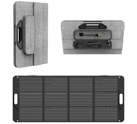 แผงโซลาร์เซลล์แบบพกพาขนาดเล็กพับได้ 400w แผงเซลล์แสงอาทิตย์แบบยืดหยุ่นบางแบบโมโนคริสตัลไลน์