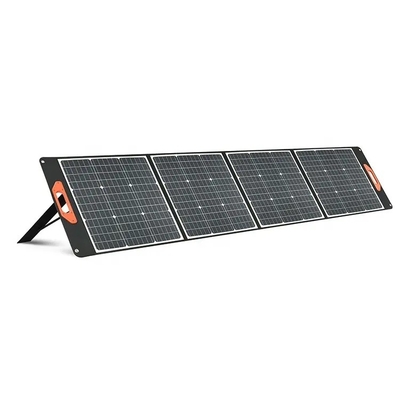 น้ำหนักเบากันน้ำ 100w แผงโซลาร์เซลล์แบบพับได้เครื่องชาร์จผ้าห่มพลังงานแสงอาทิตย์สำหรับกลางแจ้ง