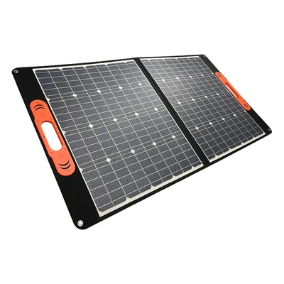 60W 100W 150W โปรแกรมพับแสงอาทิตย์พกพา 200W สําหรับการตั้งแคมป์กลางแจ้ง