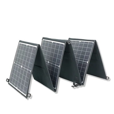แผนแสงอาทิตย์ที่พับได้ กระเป๋าถือ สถานไฟฟ้า พกพา แรงแสงอาทิตย์ 6 Fold ETFE 60W 110w 220w