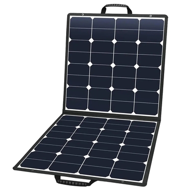 แผนแสงอาทิตย์ที่พับได้ กระเป๋าถือ สถานไฟฟ้า พกพา แรงแสงอาทิตย์ 6 Fold ETFE 60W 110w 220w