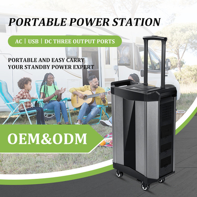 เครื่องกำเนิดไฟฟ้าแบบพกพาฉุกเฉินขนาด 2500Wh เครื่องกำเนิดไฟฟ้า LiFePO4 Battery