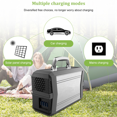 ระบบกำเนิดพลังงานแสงอาทิตย์แบบพกพาฉุกเฉินกลางแจ้ง 300W 96000mAh AC Pure Sine Wave