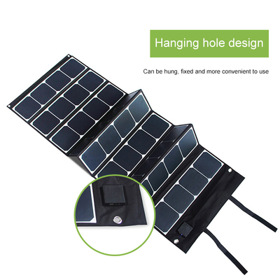 120W Off Grid แผงโซลาร์เซลล์แบบพับได้ USB สำหรับ Outdoor Camping Vanlife