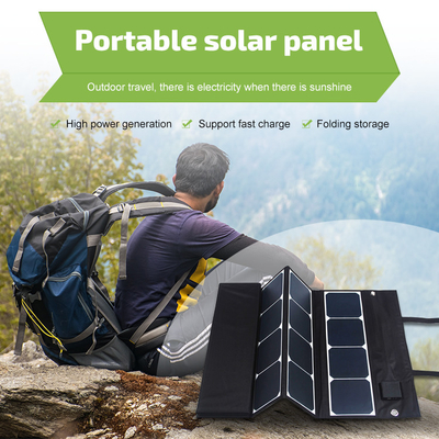 180W Sunpower แผงโซลาร์เซลล์แบบพับได้สำหรับ Power Bank Camping Travel Boat
