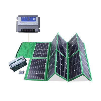 เครื่องชาร์จพลังงานแสงอาทิตย์แบบพับได้ 300w สำหรับสถานีพลังงานแบตเตอรี่ 18V