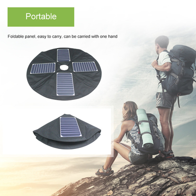 OEM ROHS แผงโซลาร์เซลล์ USB 20w เครื่องชาร์จพลังงานแสงอาทิตย์สำหรับกล้องโทรศัพท์เคลื่อนที่