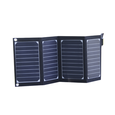 เครื่องชาร์จพลังงานแสงอาทิตย์ 20w เครื่องชาร์จแผงโซลาร์เซลล์แบบพับได้พร้อมเอาต์พุต USB 2 พอร์ตกันน้ำ
