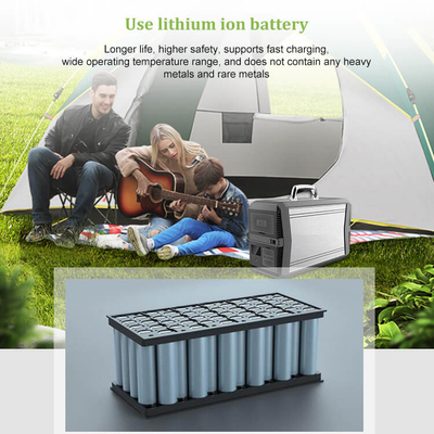 เครื่องกำเนิดไฟฟ้า Powerstation 220v แบบพกพาขนาดเล็ก 1000w พร้อมแผงโซลาร์เซลล์