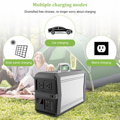 เครื่องกำเนิดไฟฟ้า Powerstation 220v แบบพกพาขนาดเล็ก 1000w พร้อมแผงโซลาร์เซลล์