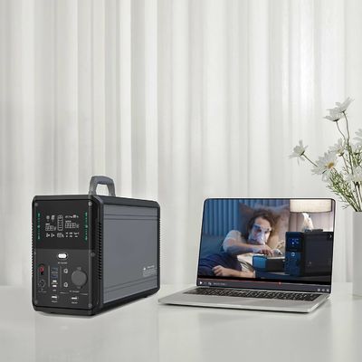 Lifepo4 Battery เครื่องกำเนิดลิเธียมแบบพกพา Ac Inverter CPAP Power Station 1500w