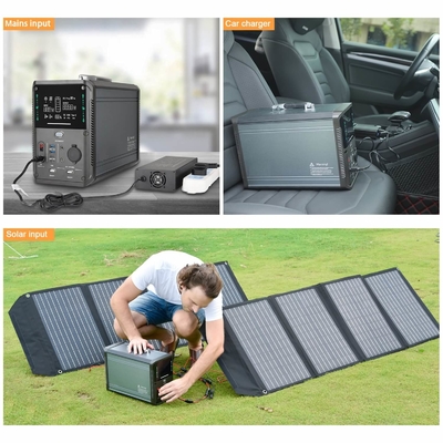 เครื่องกำเนิดไฟฟ้าสำรองพลังงานแสงอาทิตย์แบบพกพา สถานีไฟฟ้าแบบพกพา 1000w 220v