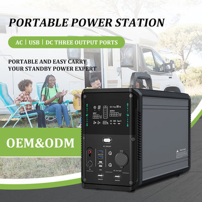 แบบพกพา 1kw Lifepo4 เครื่องกำเนิดไฟฟ้าพลังงานแสงอาทิตย์สถานีไฟฟ้า 220v 110v