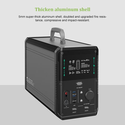 แบบพกพา 1kw Lifepo4 เครื่องกำเนิดไฟฟ้าพลังงานแสงอาทิตย์สถานีไฟฟ้า 220v 110v