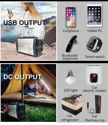 532wh BMS Battery Mobile Solar Generator สถานีไฟฟ้าพกพา 500w