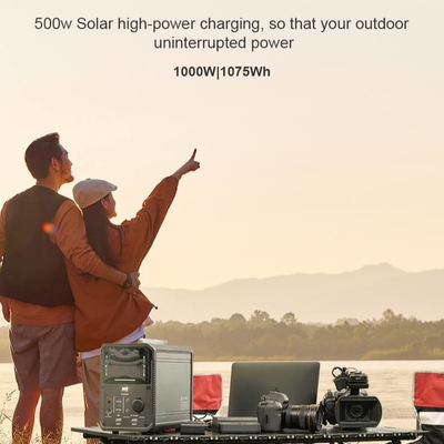ODM DC AC แบบพกพา Li Ion Power Station เครื่องกำเนิดไฟฟ้าพลังงานแสงอาทิตย์ 1KW