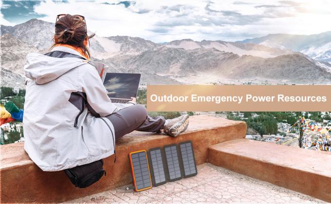 แผงชาร์จธนาคารพลังงานแสงอาทิตย์ขนาด 25000mAh 6W สำหรับโทรศัพท์มือถือ 6