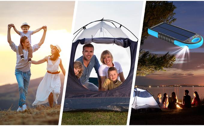 ธนาคารพลังงานแสงอาทิตย์ขนาด 18W 10000mAh เครื่องชาร์จ USB C OEM 1