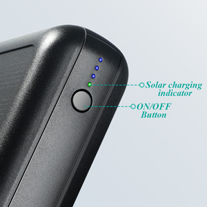 IPX5 เครื่องชาร์จแบบพกพาพลังงานแสงอาทิตย์ 30000mAh Battery Pack สำหรับ IPhone 6
