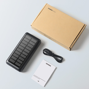 IPX5 เครื่องชาร์จแบบพกพาพลังงานแสงอาทิตย์ 30000mAh Battery Pack สำหรับ IPhone 9