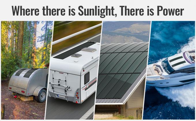 แผงเซลล์แสงอาทิตย์ชนิด Monocrystalline Thin Flexible Cell 200W 12V 2